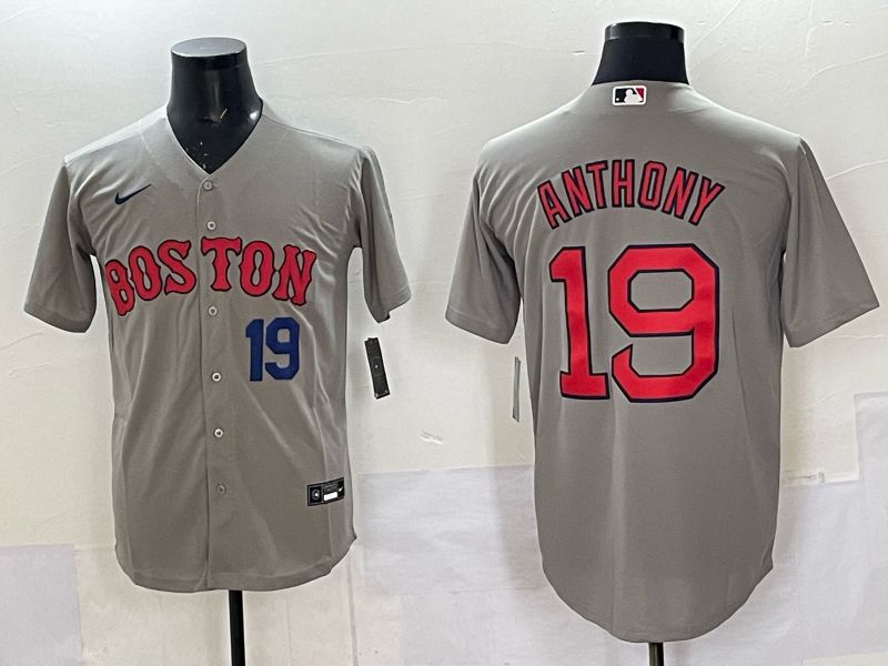 Men Boston Red Sox Nike #19 Anthony Grey 2025 MLB Jersey 04
